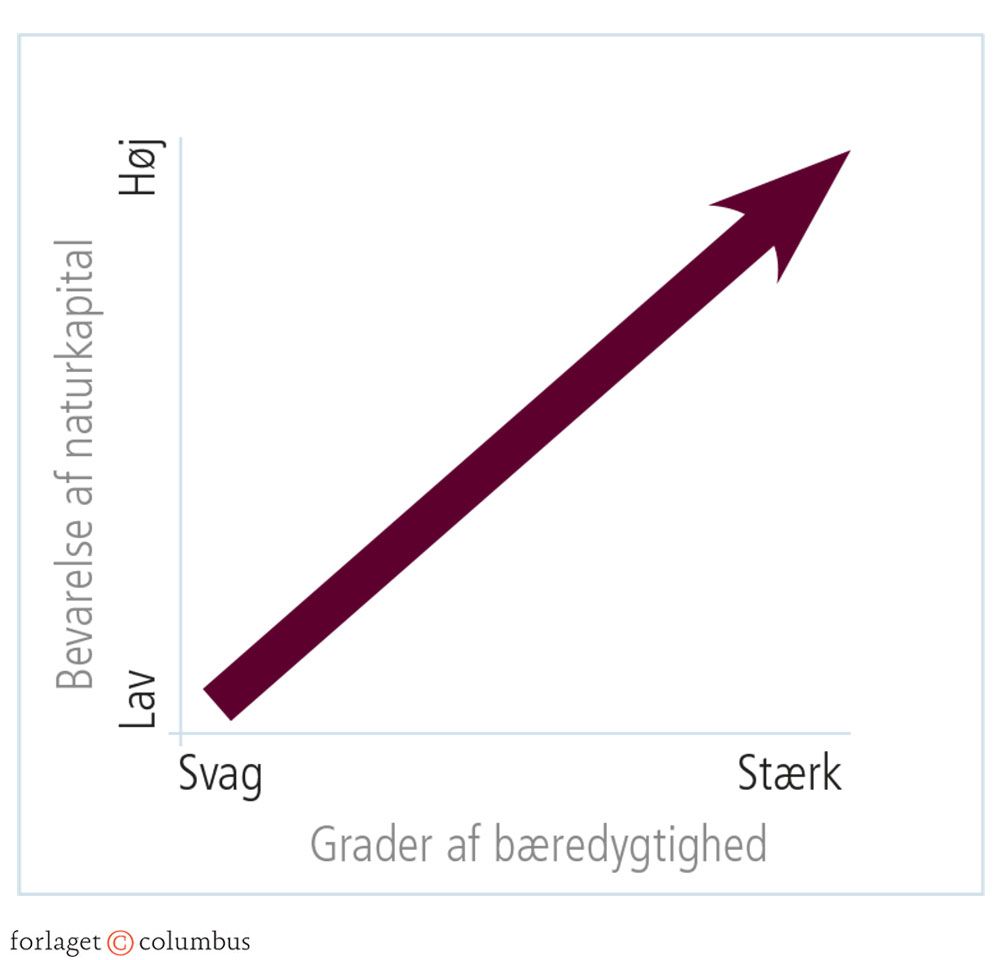 Figur 1.19: Svag og stærk bæredygtighed
