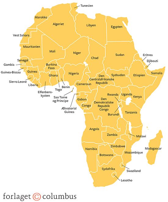 22.1 Kort over Afrika 2018