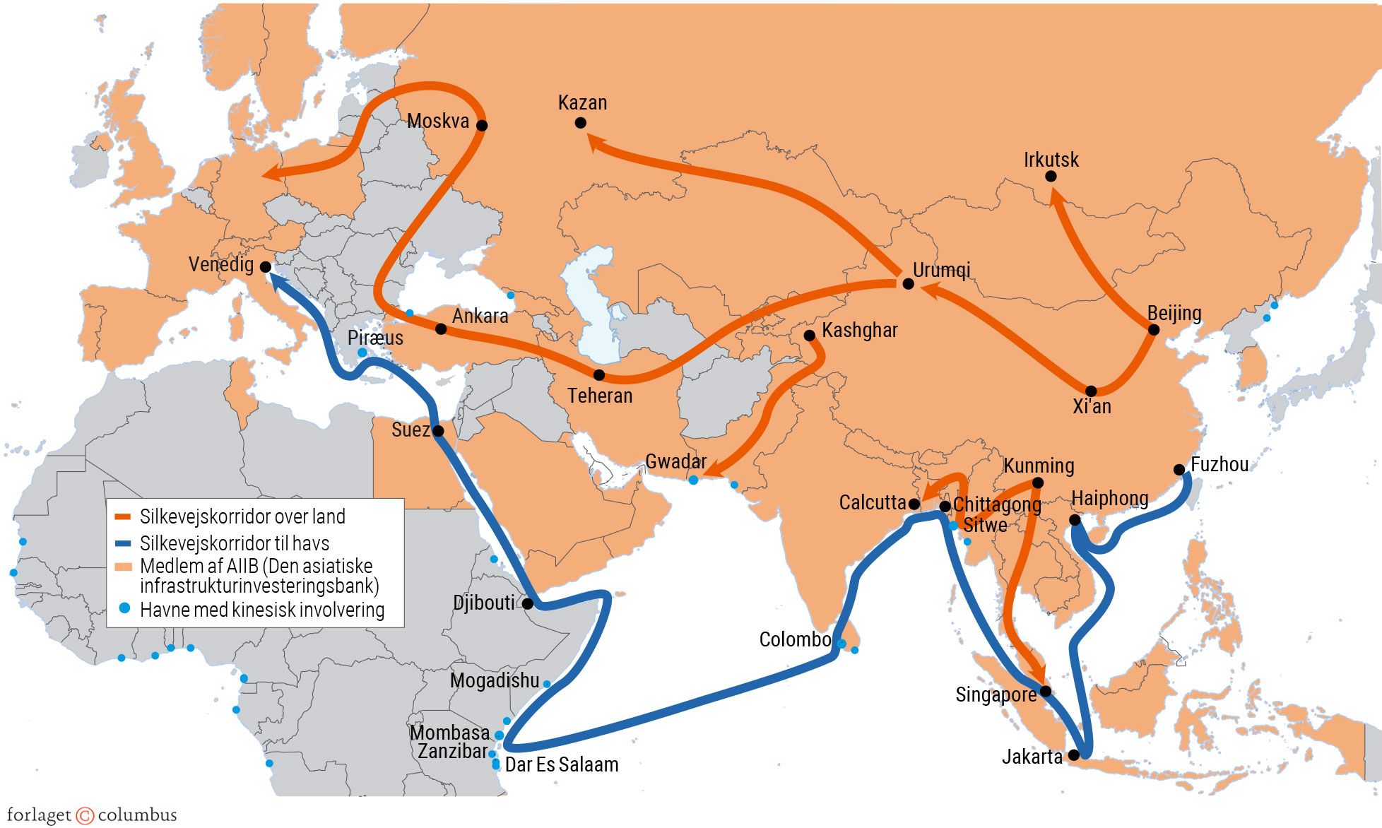Figur 3.12. Belt and Road-initiativet
