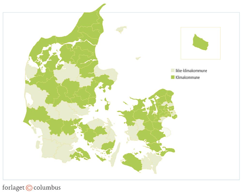 Figur 3.39: Klimakommuner i Danmark pr. 1. januar 2020