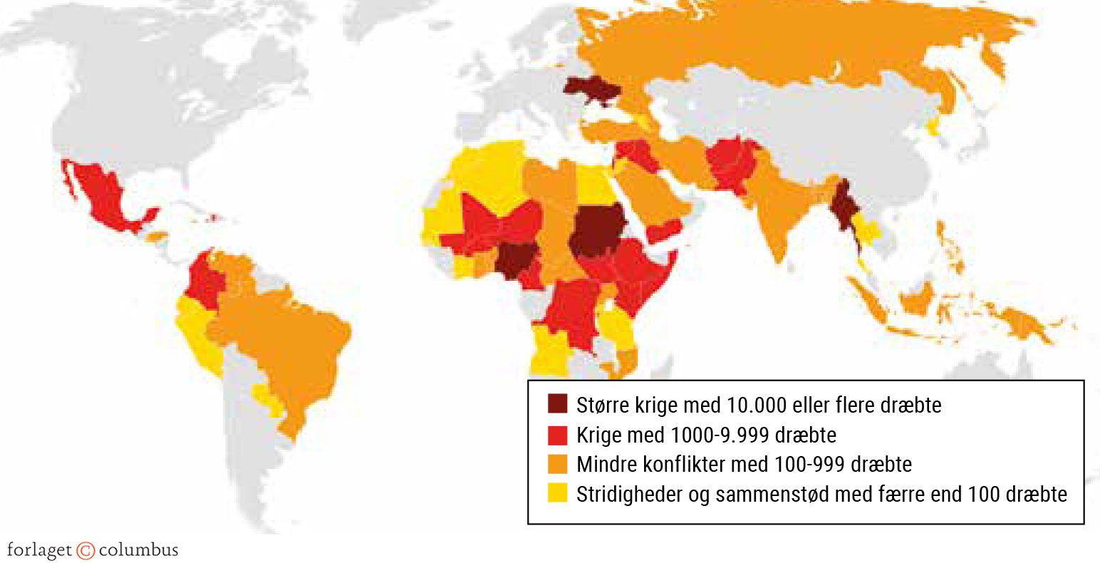 Figur 4.3. Væbnede konflikter ultimo 2023