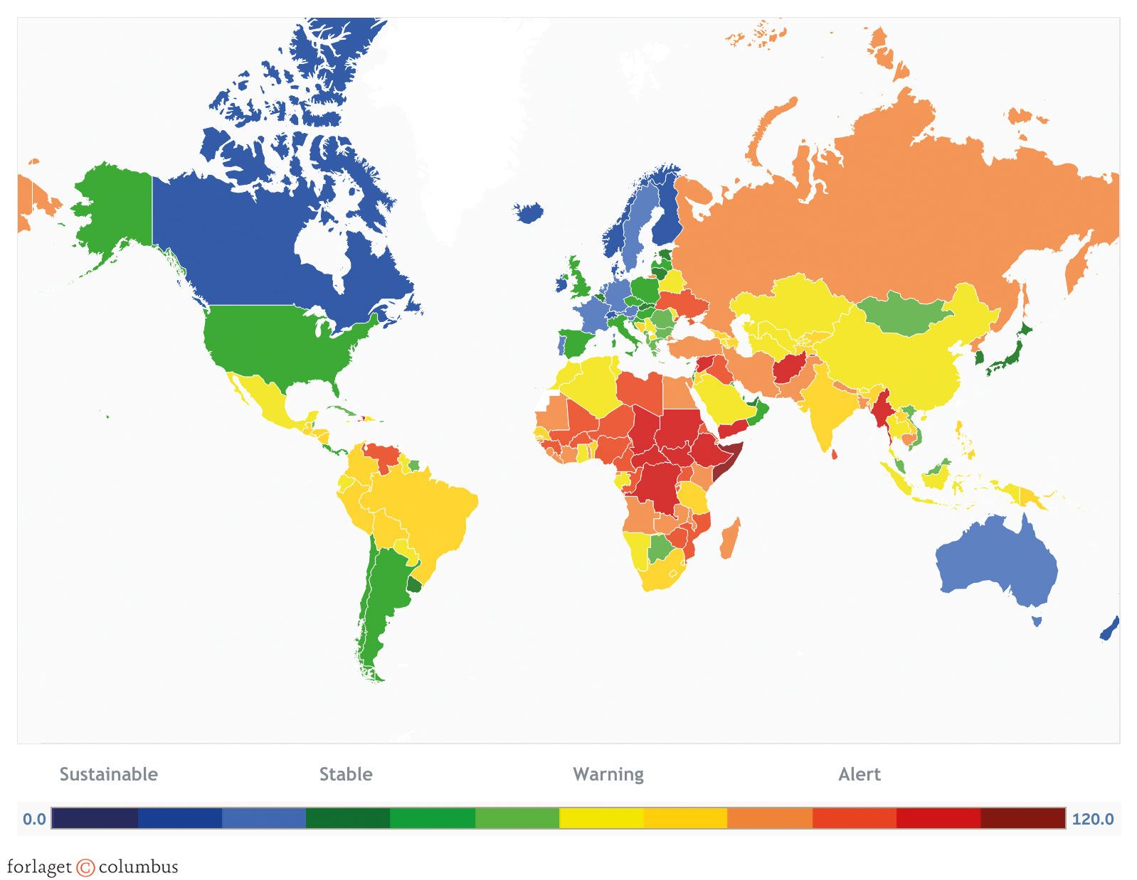 Figur 4.5. Verdens stater opdelt efter graden af svaghed/styrke 2023