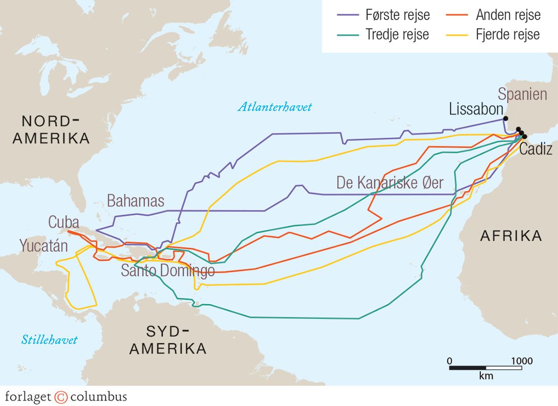 Columbus' rejser