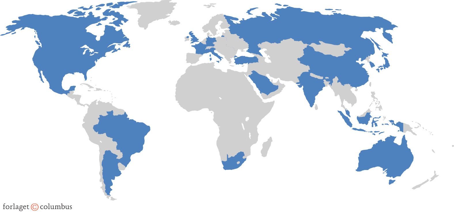 Figur 5.11. G20 dækker en stor del af verden