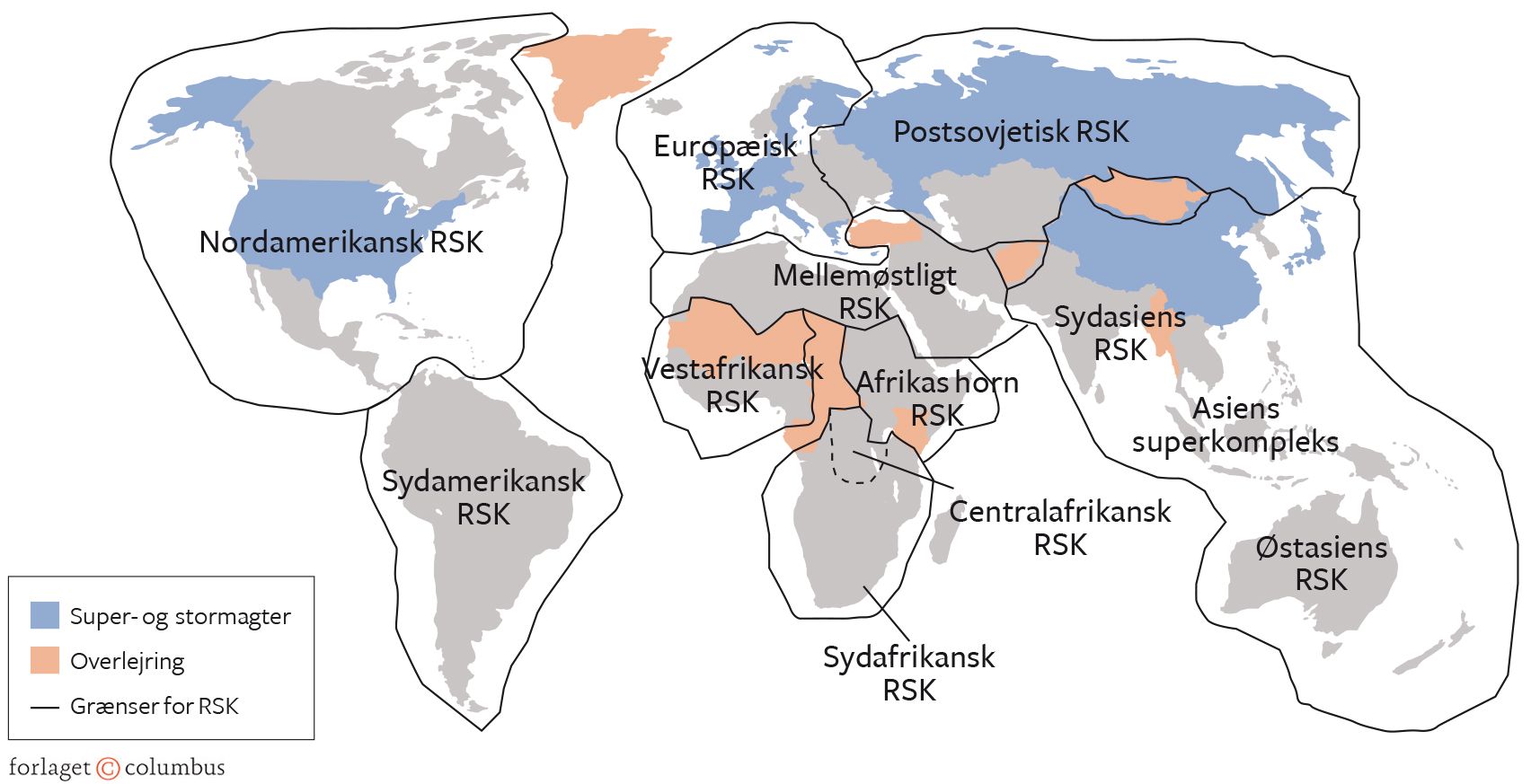 Figur 6.1 Regionale sikkerhedskomplekser