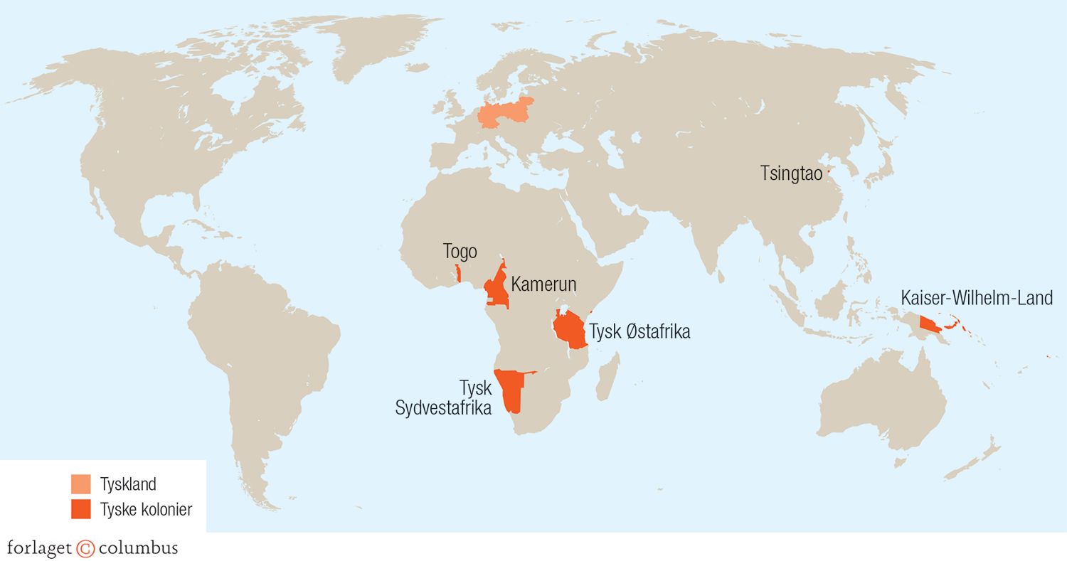 Tyskland med kolonier 1914