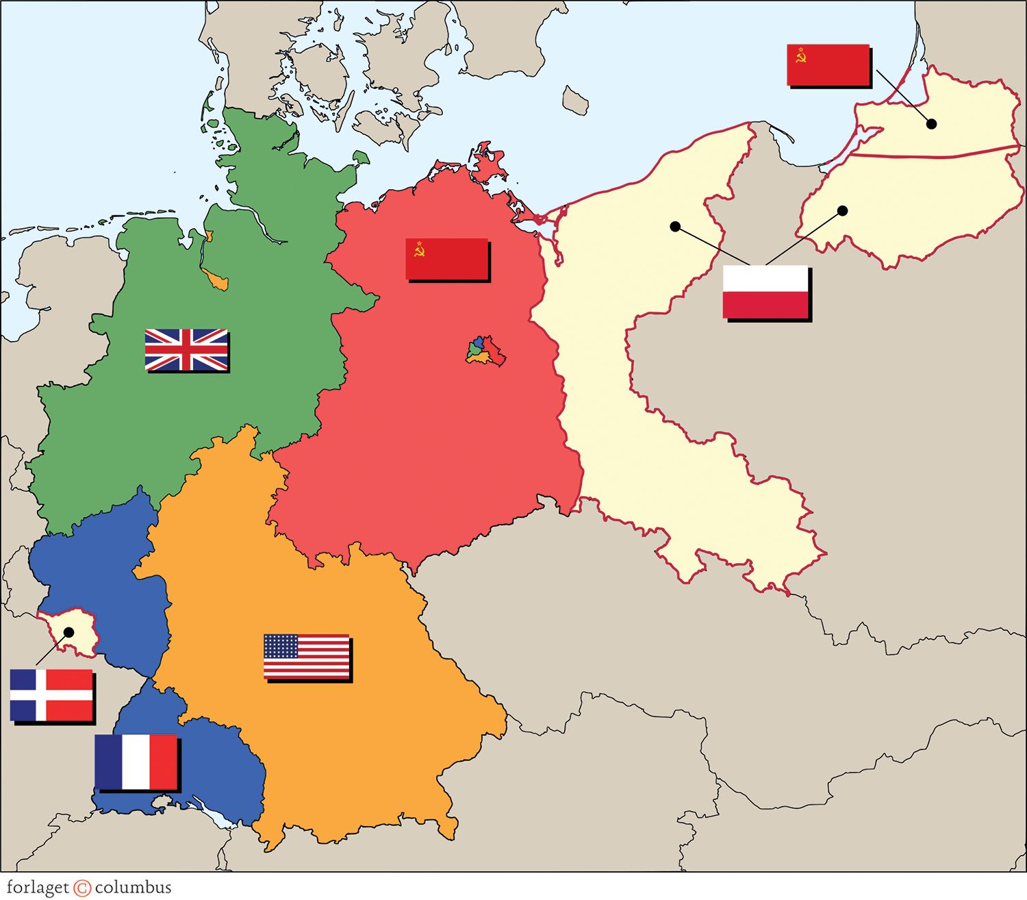 Det besatte Tyskland 1945