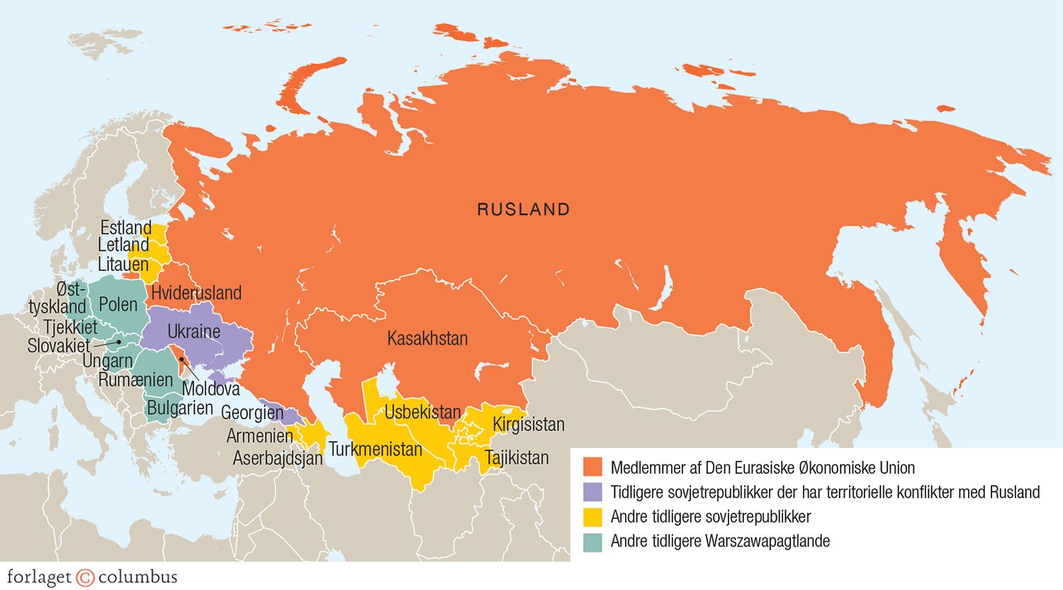 Russisk indflydelse i det tidligere Sovjetunionen