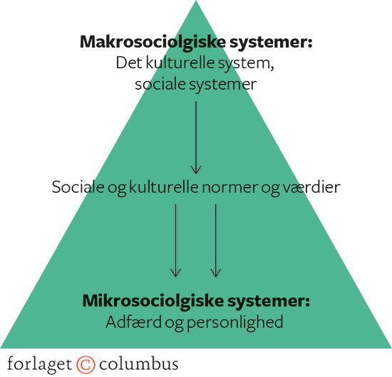 Figur 3.3 Samfundets hierarkiske orden ifølge Parsons