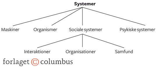 Figur 3.8 Forskellige typer af systemer